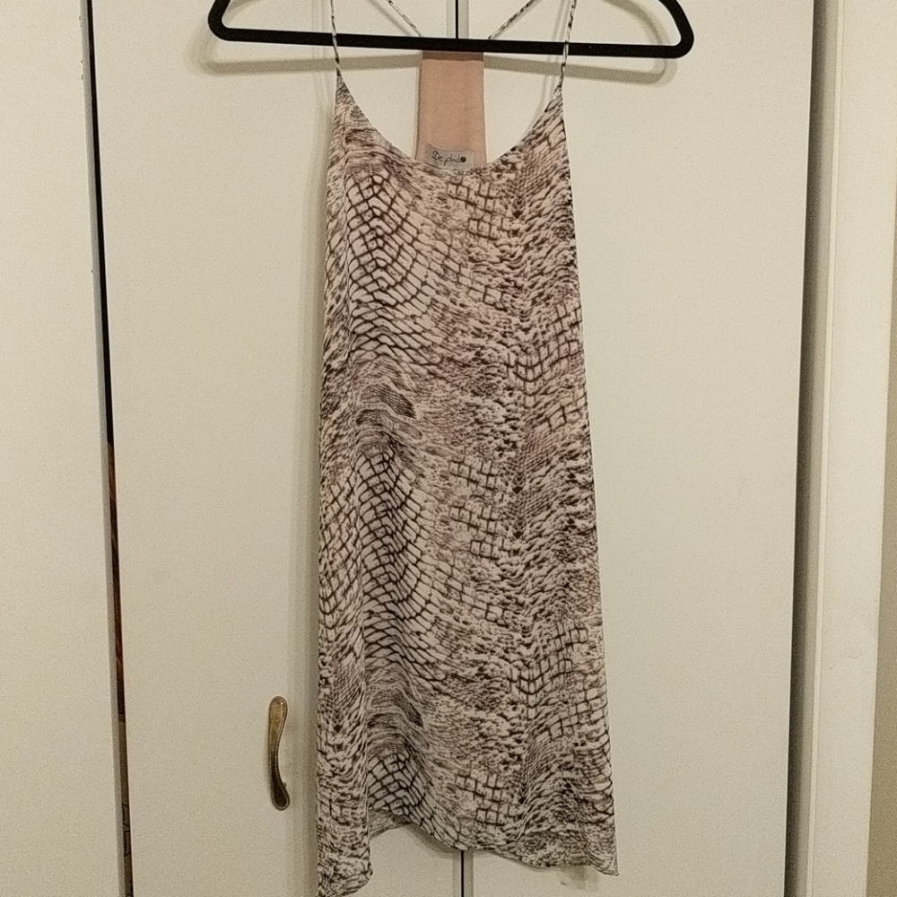 De Phil Snake Print Long Tank Dress